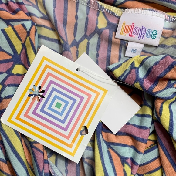 LuLaRoe Azure Skirt Geometric Shapes - Picture 5 of 6